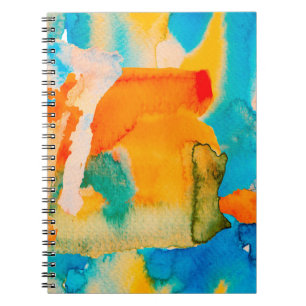 Cuaderno Papel psicodélico. Azul clásico y rojo de lava exu