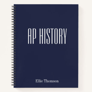 Cuaderno Papel Rayado de Historia AP Personalizado Diseño S