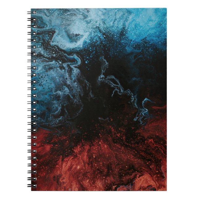 Cuaderno Papel rojo y azul (Frente)