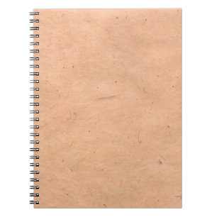 Cuaderno Papel rosa marrón a mano