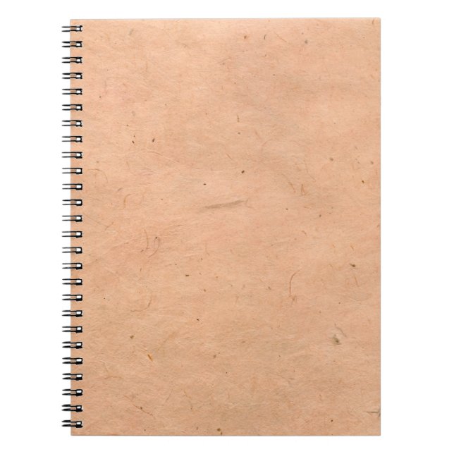 Cuaderno Papel rosa marrón a mano (Frente)