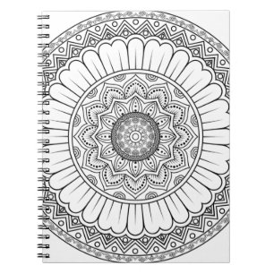 Cuaderno Papel tapiz de rosette mandala
