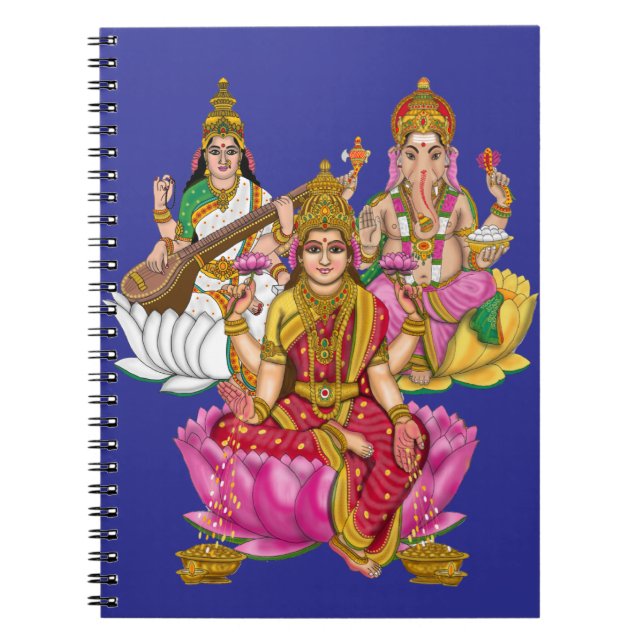 Cuaderno Papelería Lakshmi Ganesha (Frente)