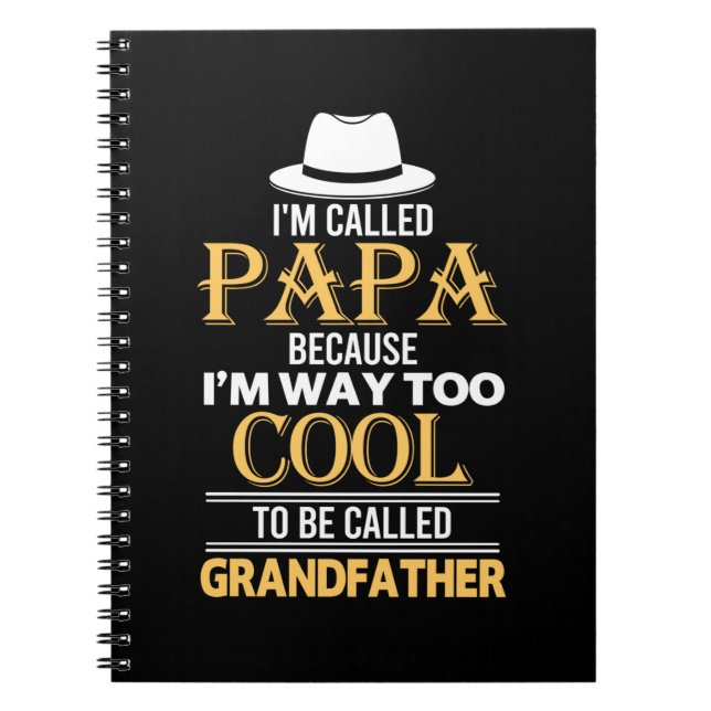 Cuaderno Papi Regalo a ser llamado abuelo (Frente)