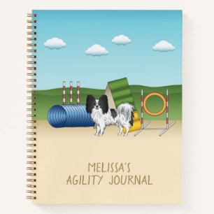 Cuaderno Papillon Blanco Y Negro Con Equipo De Agilidad