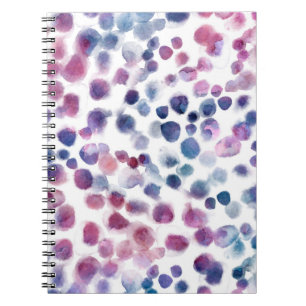 Cuaderno Paquetes de polka abstracta sin fisuras en color p