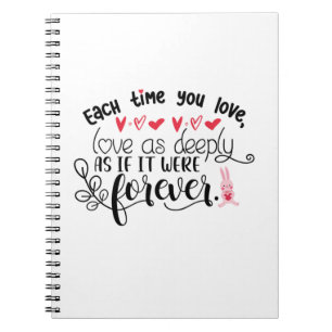 Cuaderno Par Regalo Cada Vez Que Ames Por Siempre