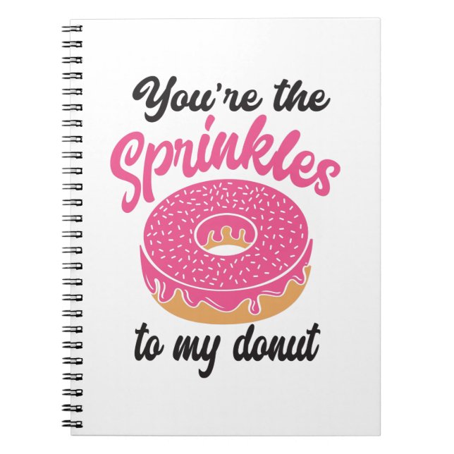 Cuaderno Par Regalo Eres Las Raspersores De Mi Donut (Frente)