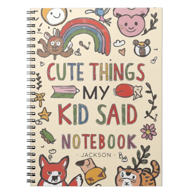 Cuaderno para adorables citas de mi hijo (Frente)