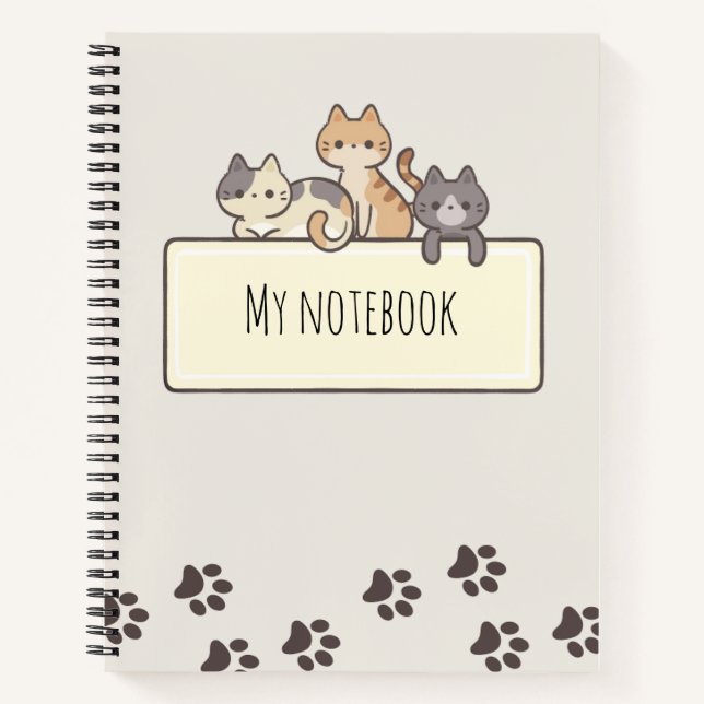 Cuaderno para amantes de los gatos (Anverso)