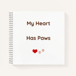 Cuaderno para amantes de mascotas Mi corazón tiene