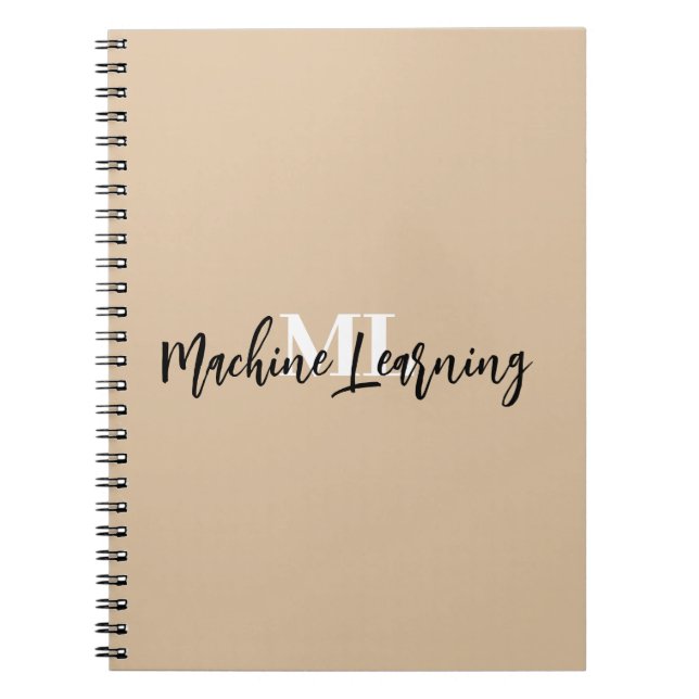 Cuaderno Para Amantes del Aprendizaje Automático y Codifica (Frente)