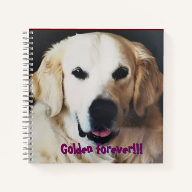 Cuaderno para amantes del Golden Retriever (Anverso)