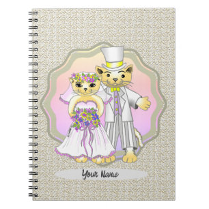 Cuaderno para Bodas Cat Bride y Groom