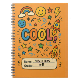 Cuaderno para chicos geniales – Nombre y grado per