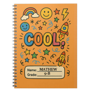 Cuaderno para chicos geniales – Nombre y grado per