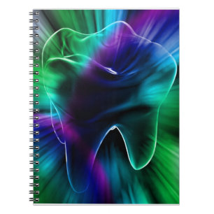 Cuaderno para dentistas de diseño dental brillante
