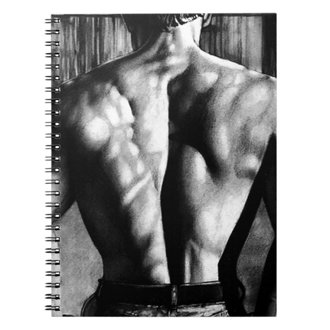 Cuaderno para él arte elegante masculino del (Frente)