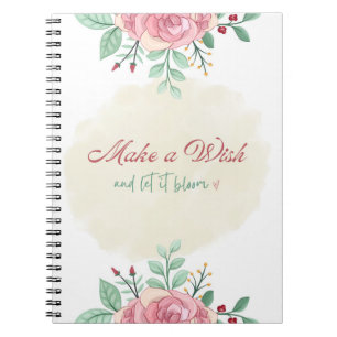 Cuaderno para Hacer un Deseo Diario Floral