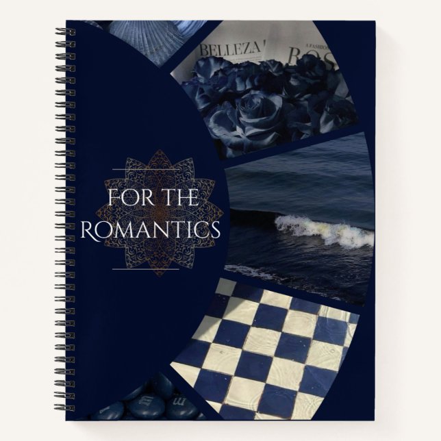 Cuaderno Para los románticos (azul) (Anverso)