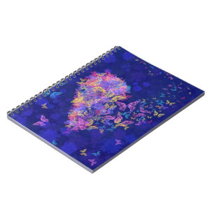 Cuaderno para mariposas de corazón