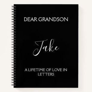 Cuaderno Para mi nieto: Cartas de corazón de una abuela