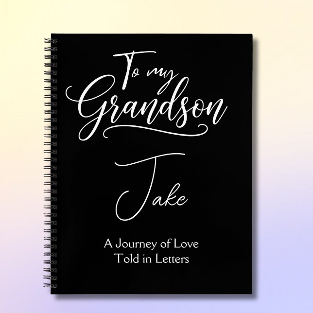 Cuaderno Para Mi Nieto Personalizado Negro  (Subido por el creador)