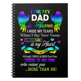 Cuaderno Para Mi Papá En El Cielo Escondo Mis Lágrimas Día 