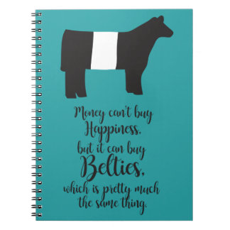 Cuaderno para mostrar apagado su amor para Belties