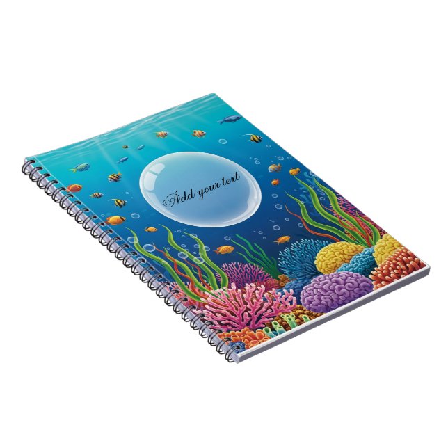 Cuaderno para niños de animales marinos – Cubierta (Lado Derecho)