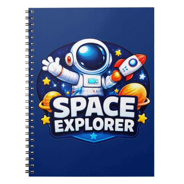 Cuaderno para niños exploradores del espacio (Frente)
