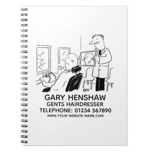 Cuaderno para peluqueros o barberos de caballeros
