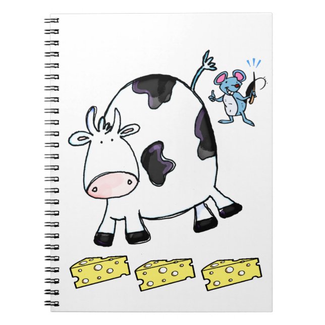 Cuaderno para ratones de queso de vaca (Frente)