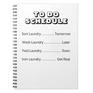Cuaderno Para Realizar Planificación De Lavado