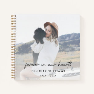 Cuaderno Para siempre en nuestra memoria de fotos conmemora