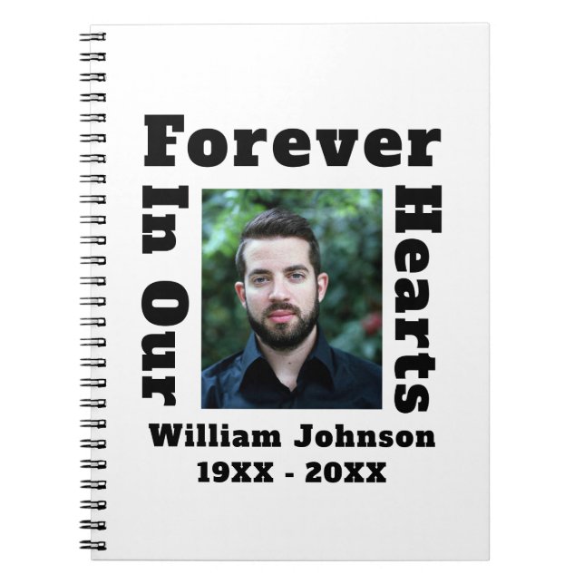 Cuaderno Para Siempre En Nuestro Dolor Cardíaco En La Foto  (Frente)