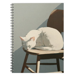 Cuaderno para silla de madera de rayo de sol para