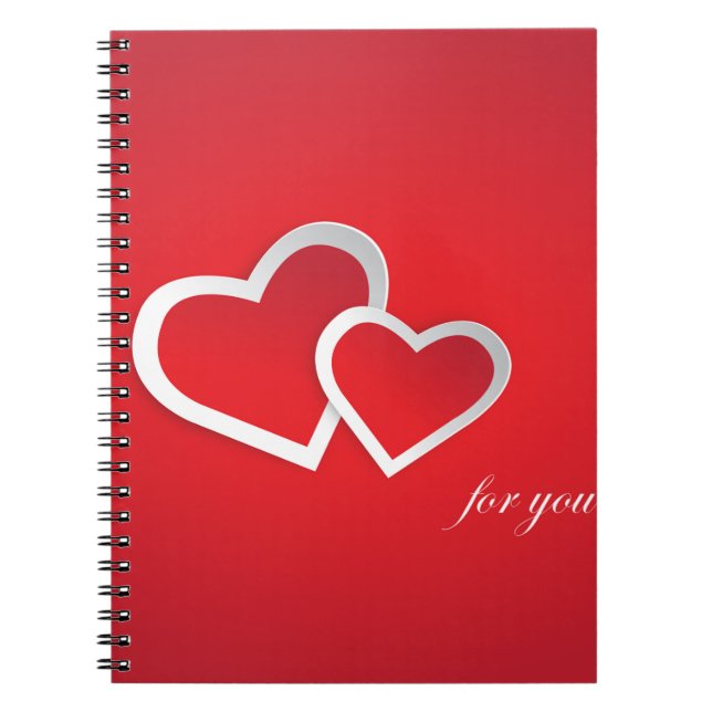 Cuaderno Para su El día de San Valentín Hearts Design-21987 (Frente)