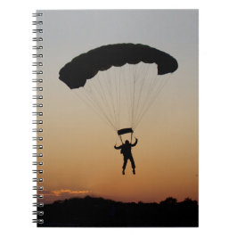 Cuaderno Paracaídas de Skydiver en Sunset Sky Diver