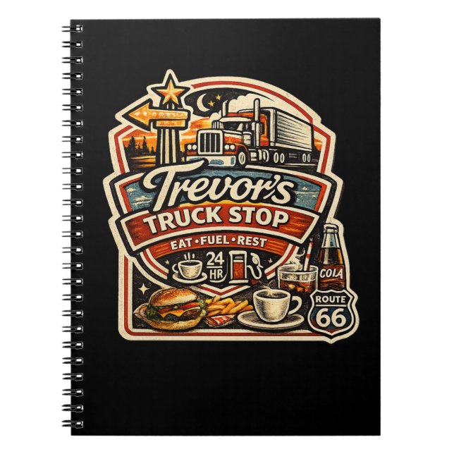 Cuaderno Parada de Camiones de Trevor (Frente)
