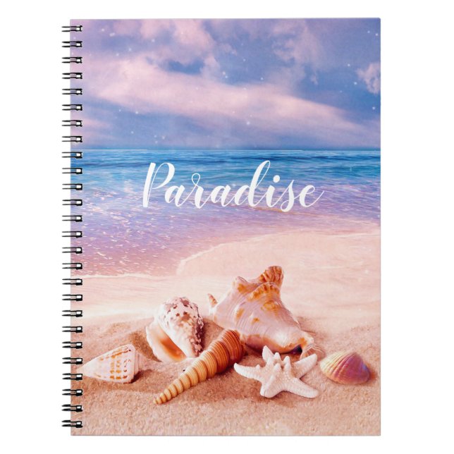 Cuaderno Paradise Sea Beach Shells (Frente)