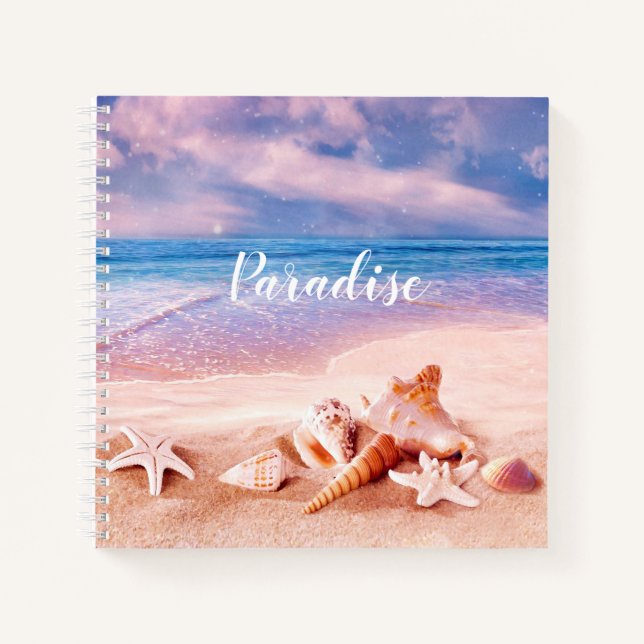 Cuaderno Paradise Sea Beach Shells (Anverso)