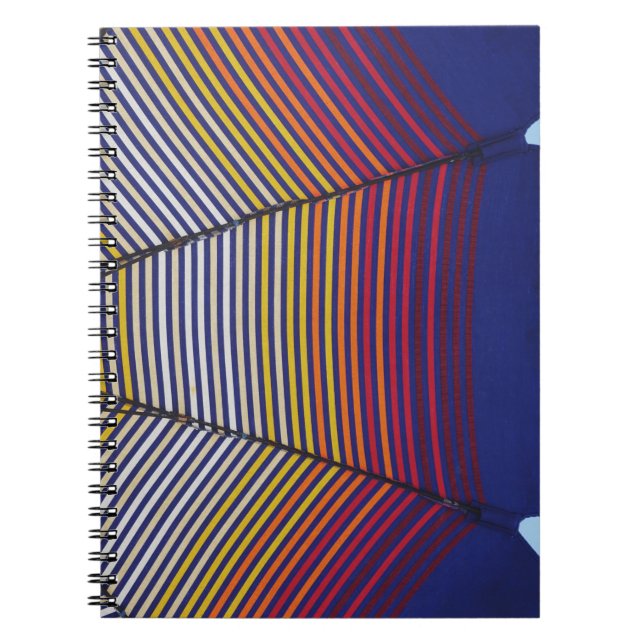 Cuaderno Paraguas azul y multicolor (Frente)
