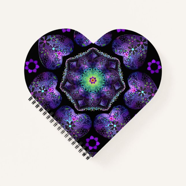 Cuaderno Paraguas morados y corazones .7 (Anverso)