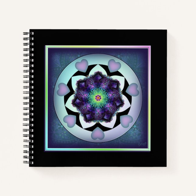 Cuaderno Paraguas morados y corazones .7 (Anverso)