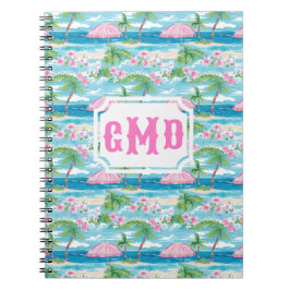 Cuaderno Paraguas Preppy Summer Beach | Monograma