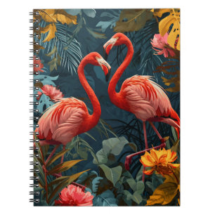 Cuaderno Paraíso del Flamingo Tropical: Postales antiguas