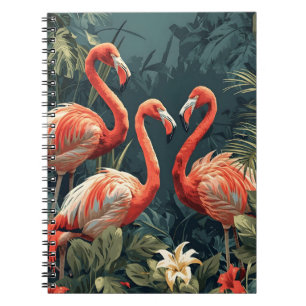 Cuaderno Paraíso del Flamingo Tropical: Postales antiguas