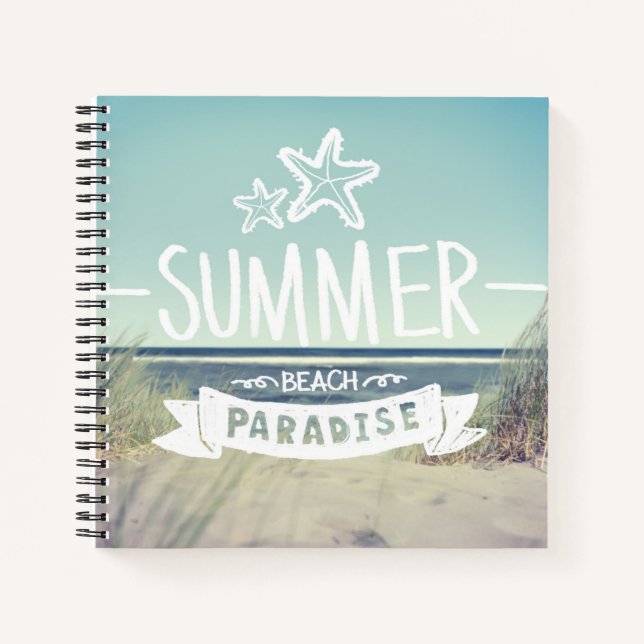 Cuaderno Paraíso playero de verano (Anverso)