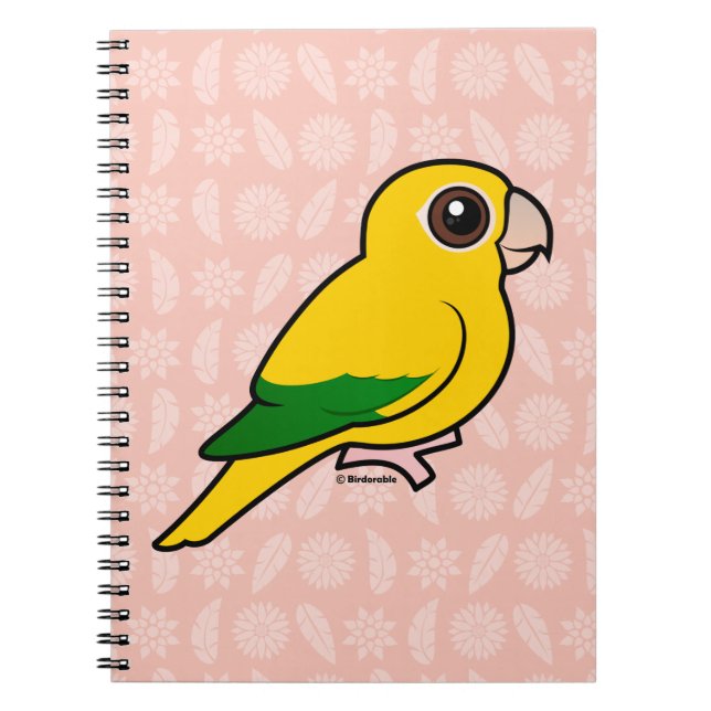 Cuaderno Parakeet de oro de Birdorable (Frente)